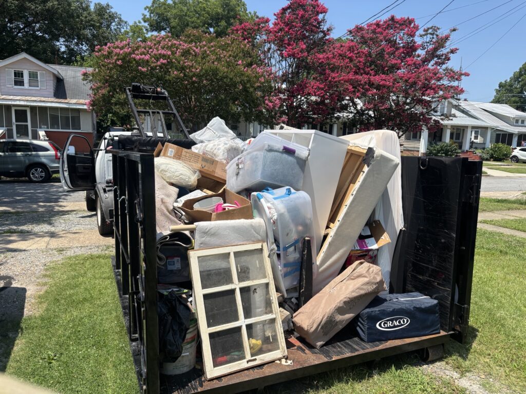 Residential dumpster rental for household junk removal