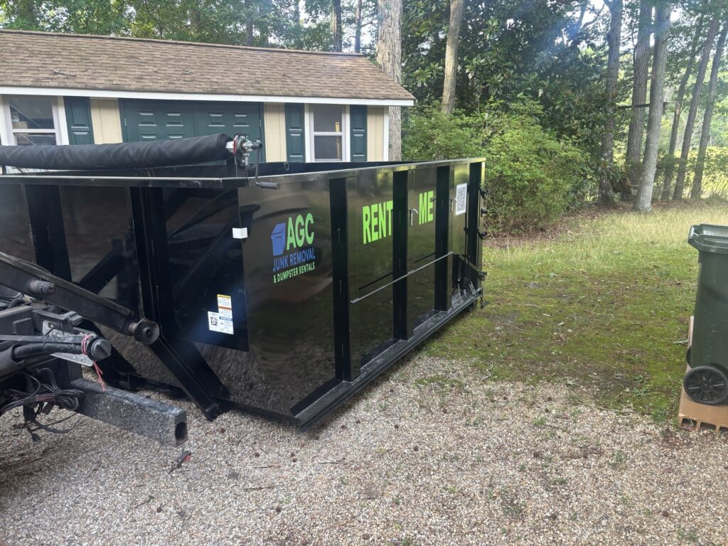 Hold of dumpster rental for home renovation cleanup