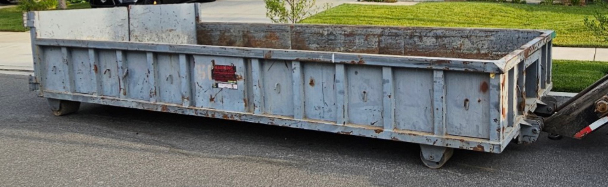 10-yard dumpster