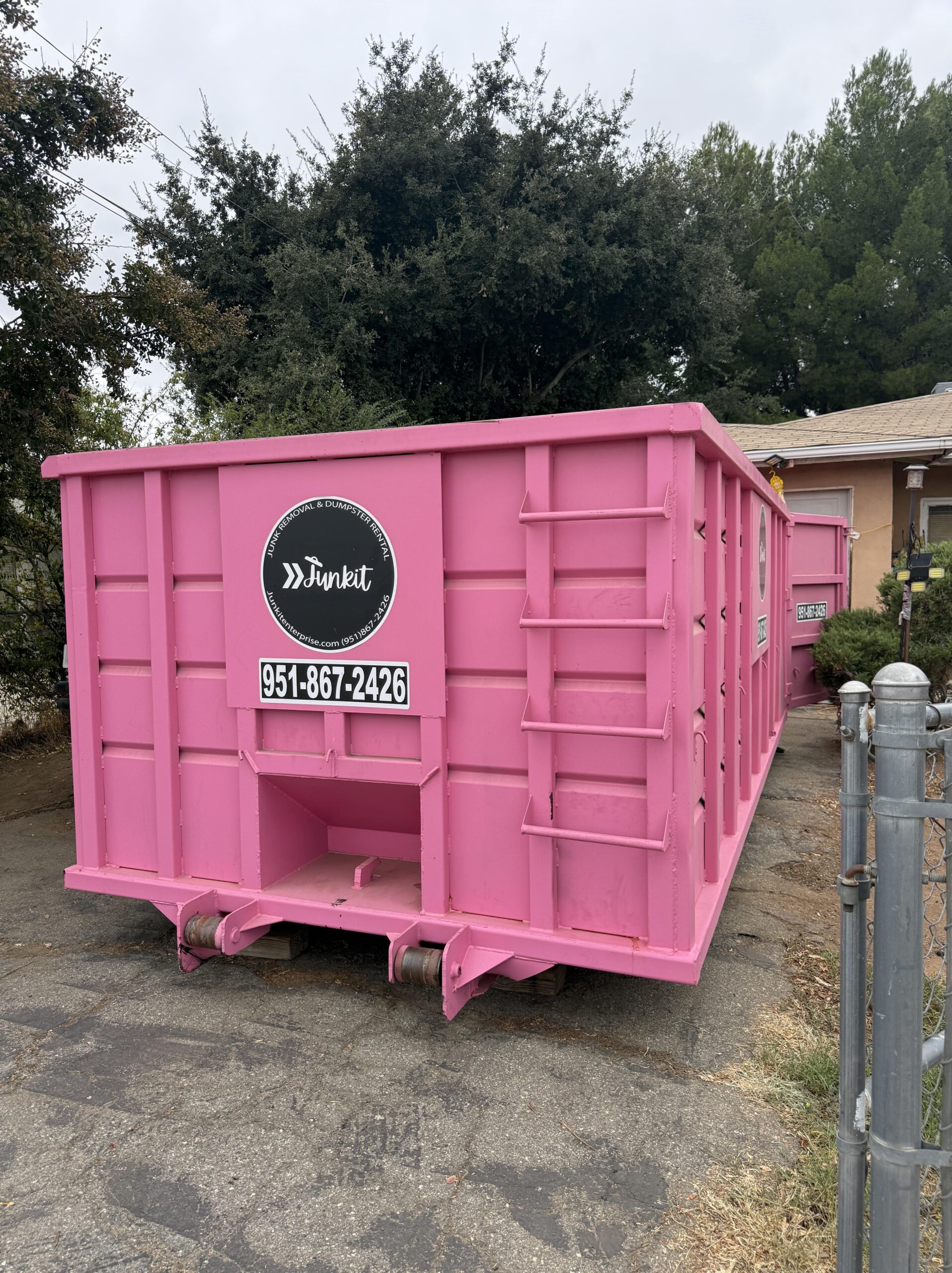 Pink Dumpster Rental Yucaipa CA