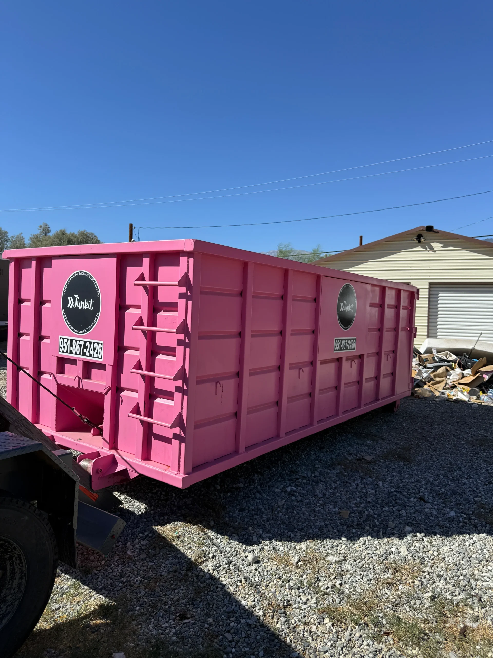 Dumpster rental roll off container Cabazon