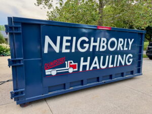 25 yard dumpster rental in Kent County neighborhood for renovation debris