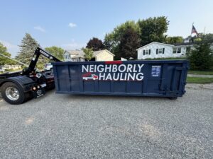 17-yard dumpster rental placed on residential street in Grand Rapids MI