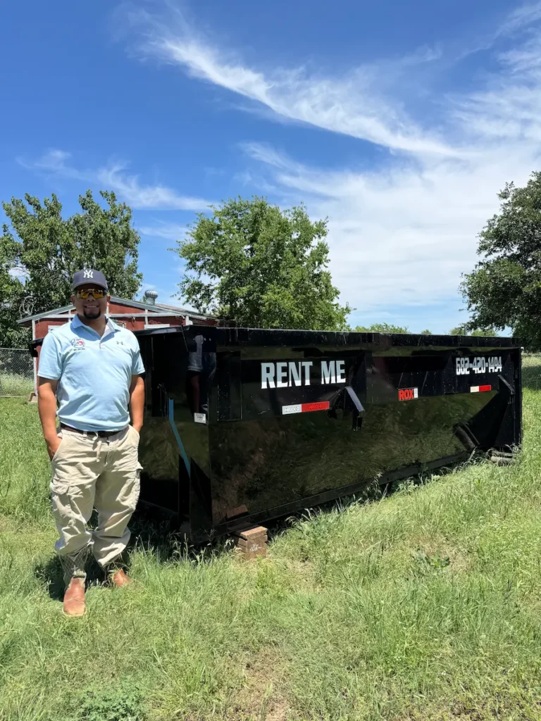 15 yard dumpster rental in Cleburne TX by VIP Roll Offs Services